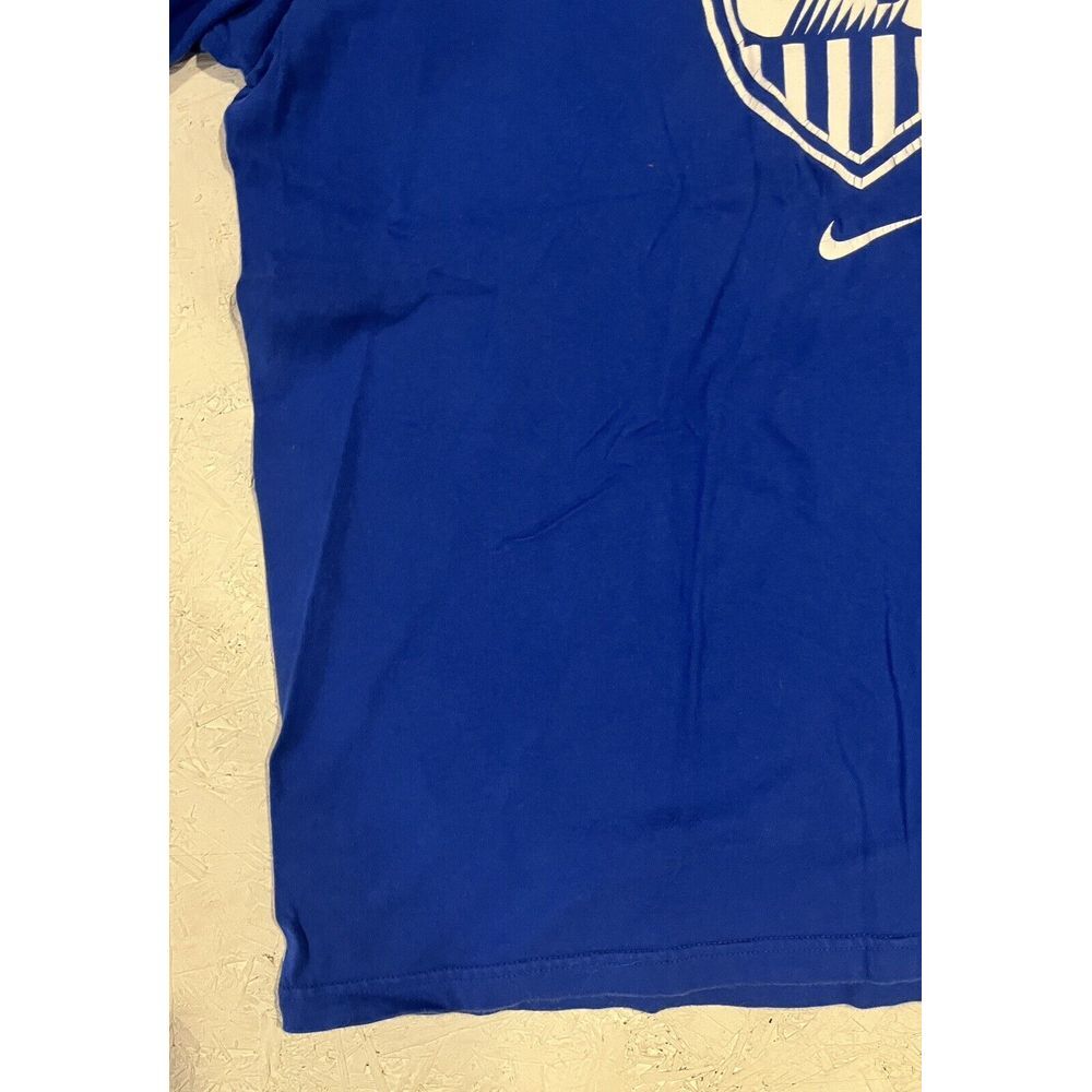 Nike US Soccer USMNT USA Swoosh Shirt Mens XL Royal Blue White Short Sleeve - Picture 3 of 10